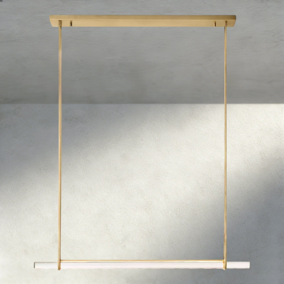 Audubam Crystal Linear Single Bar Chandelier - Zelno Lighting