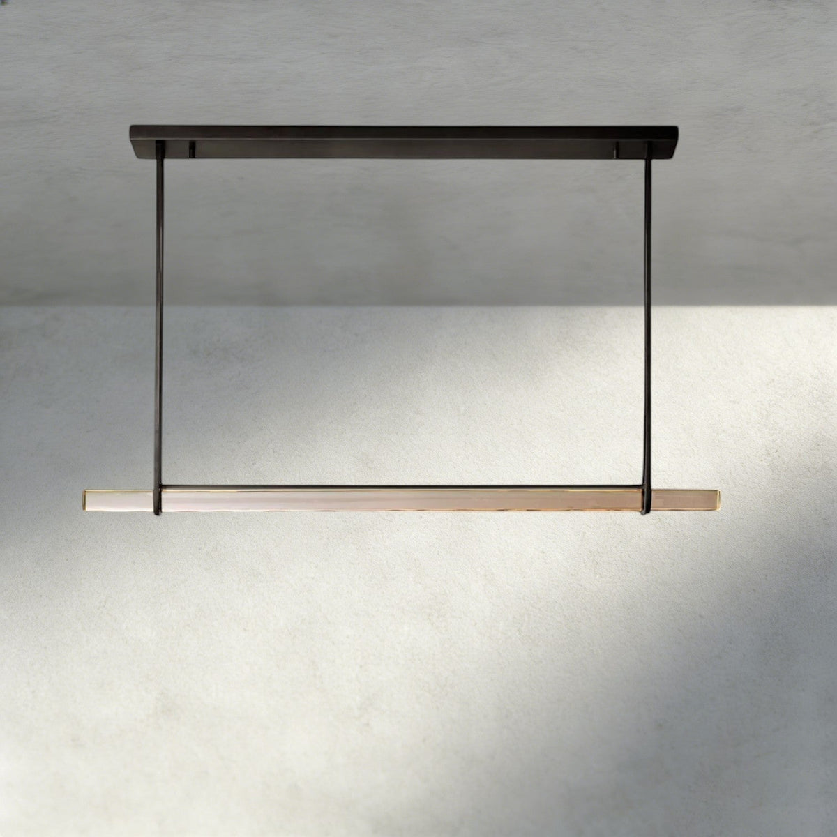 Audubam Crystal Linear Single Bar Chandelier - Zelno Lighting