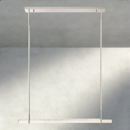 Audubam Crystal Linear Single Bar Chandelier - Zelno Lighting