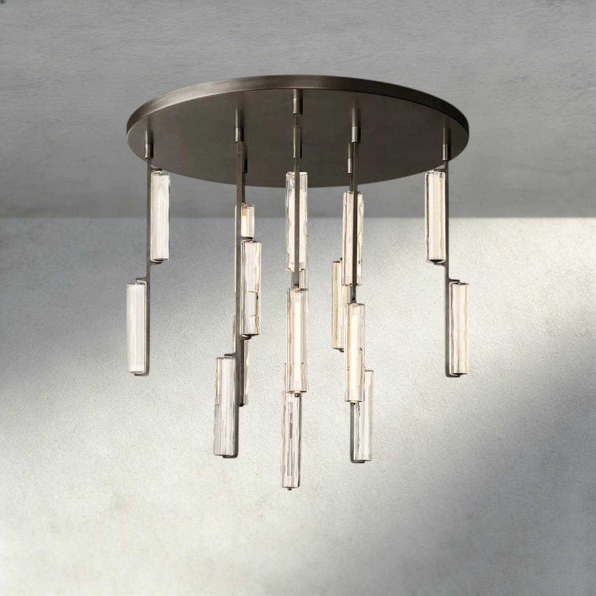 Audubam Crystal Round Chandelier 24", 40", 56" - Zelno Lighting