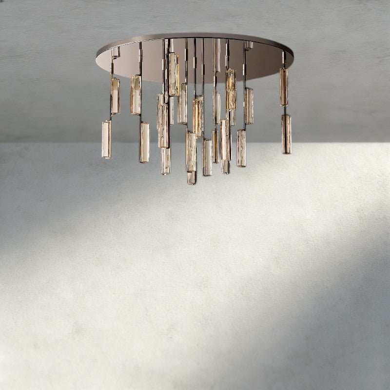 Audubam Crystal Round Chandelier 24", 40", 56" - Zelno Lighting