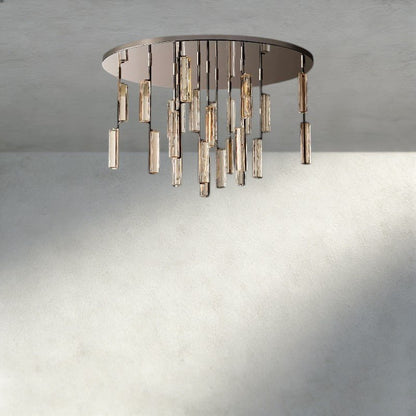 Audubam Crystal Round Chandelier 24", 40", 56" - Zelno Lighting