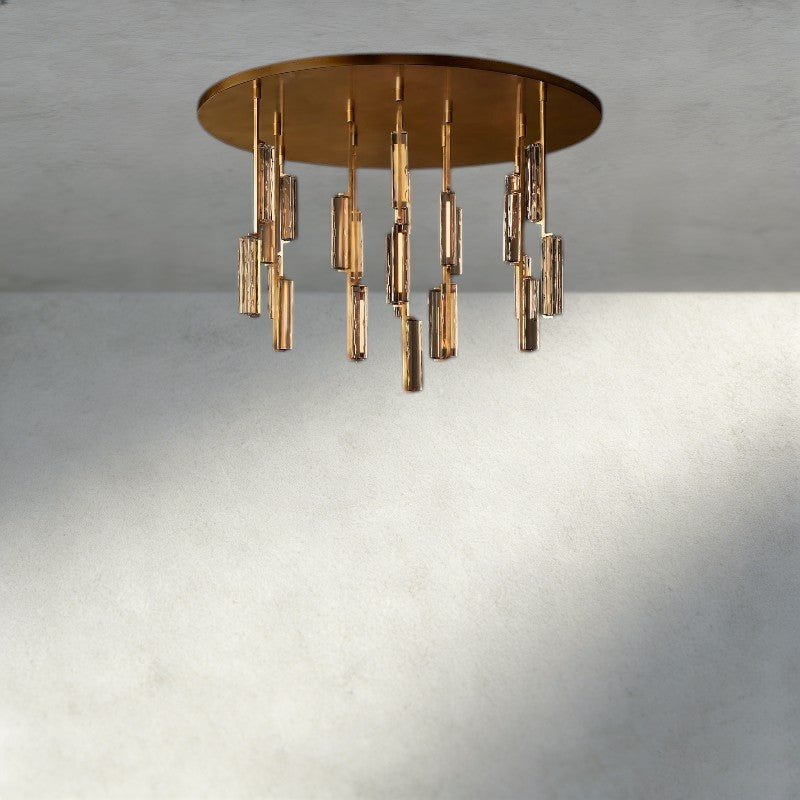Audubam Crystal Round Chandelier 24", 40", 56" - Zelno Lighting