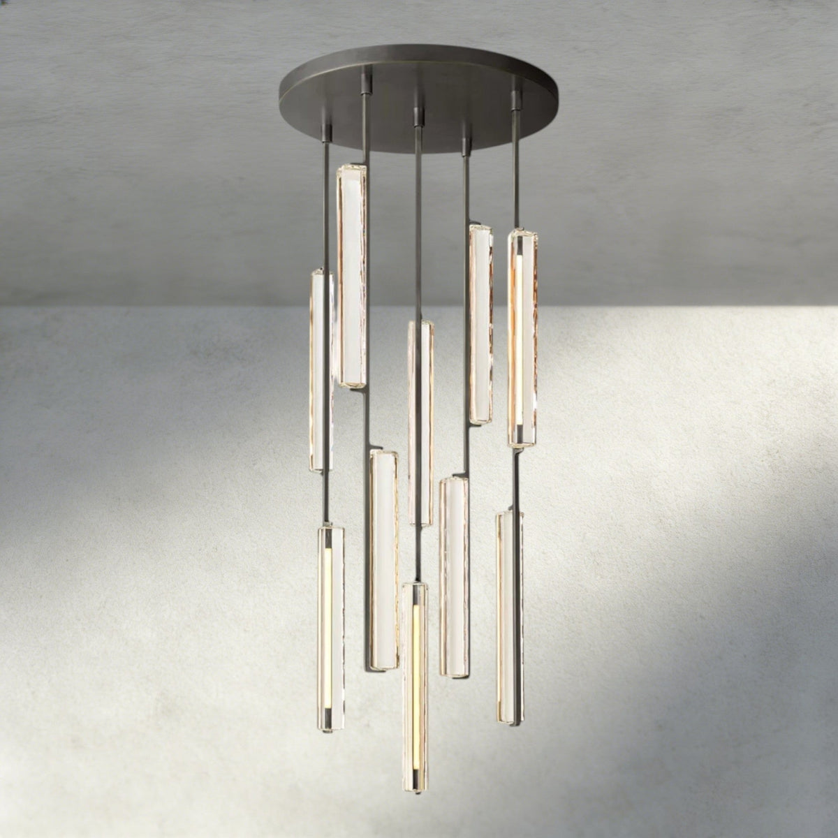 Audubam Crystal Round Chandelier 24", 40", 56" - Zelno Lighting