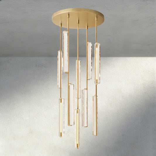 Audubam Crystal Round Chandelier 24", 40", 56" - Zelno Lighting
