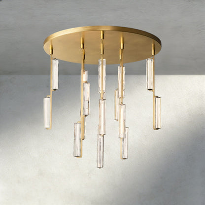 Audubam Crystal Round Chandelier 24", 40", 56" - Zelno Lighting