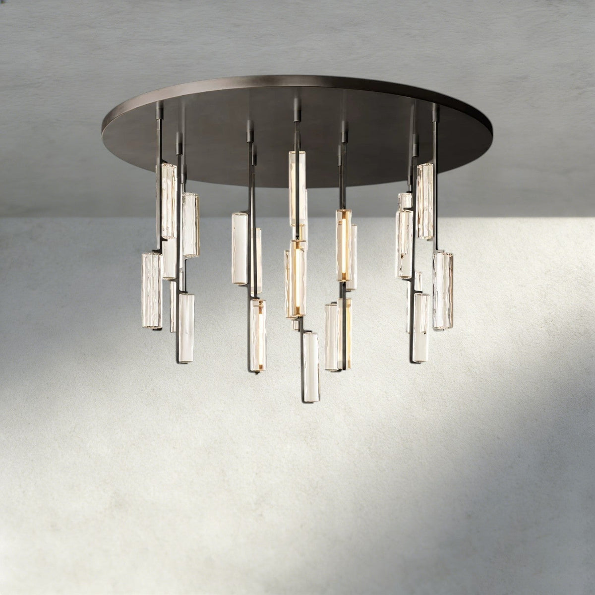 Audubam Crystal Round Chandelier 24", 40", 56" - Zelno Lighting