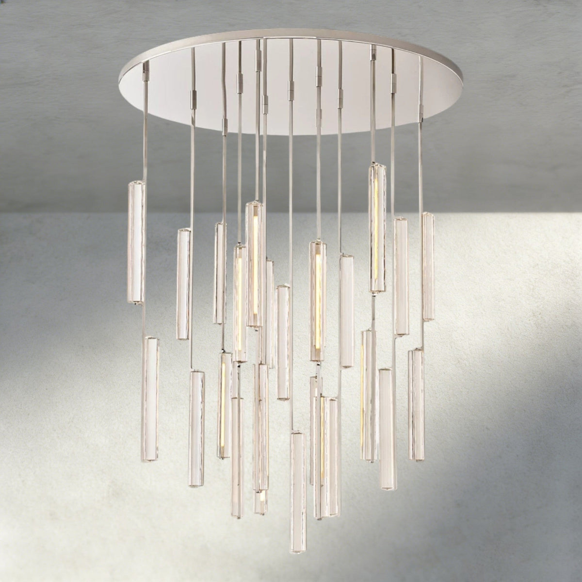 Audubam Crystal Round Chandelier 24", 40", 56" - Zelno Lighting