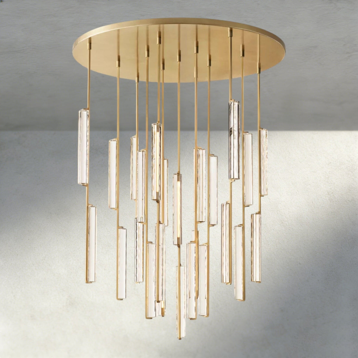Audubam Crystal Round Chandelier 24", 40", 56" - Zelno Lighting