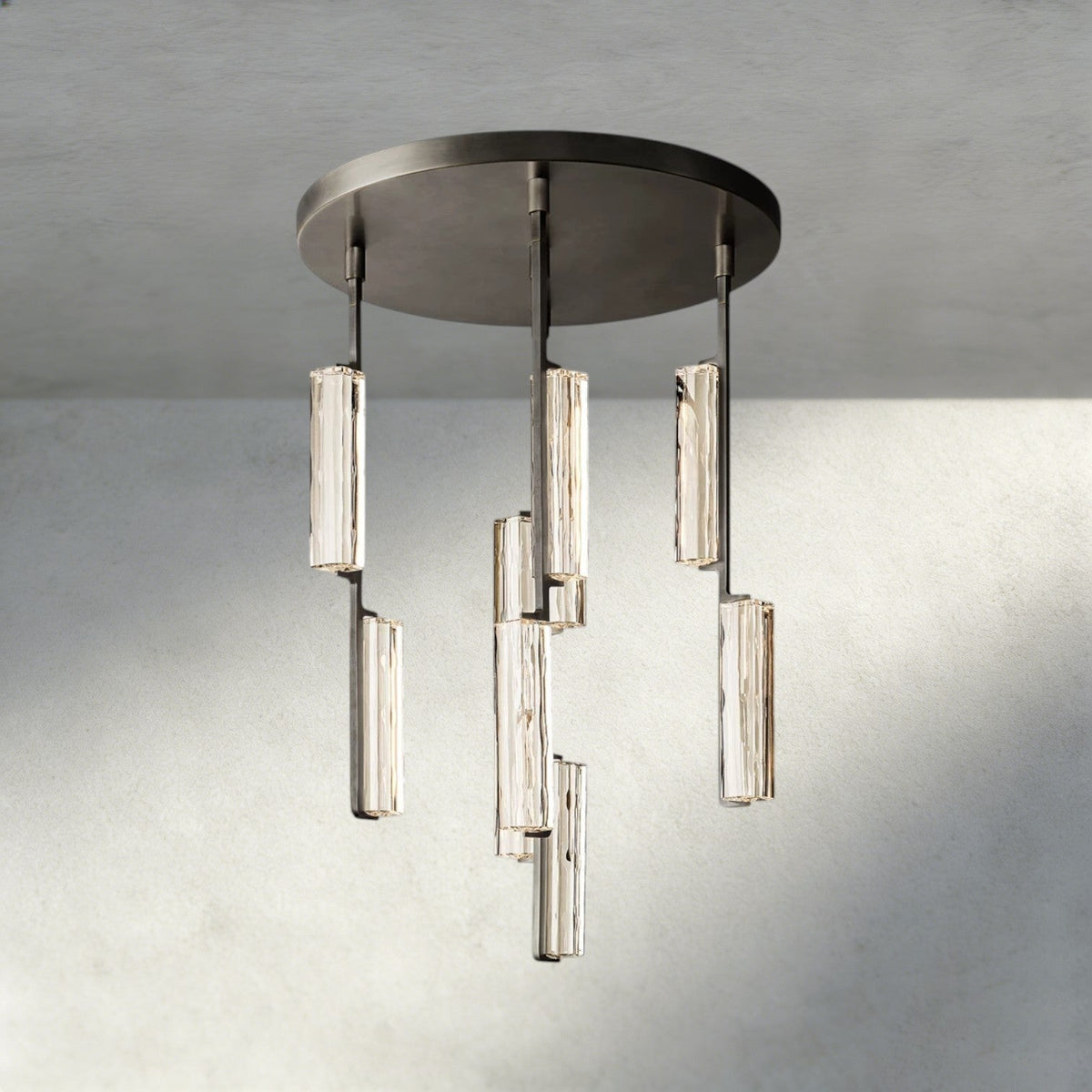 Audubam Crystal Round Chandelier 24", 40", 56" - Zelno Lighting