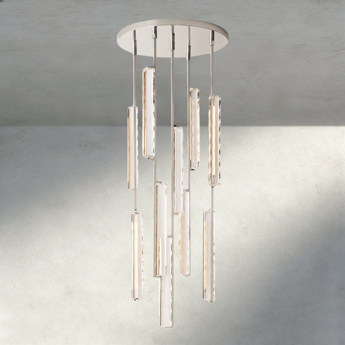 Audubam Crystal Round Chandelier 24", 40", 56" - Zelno Lighting