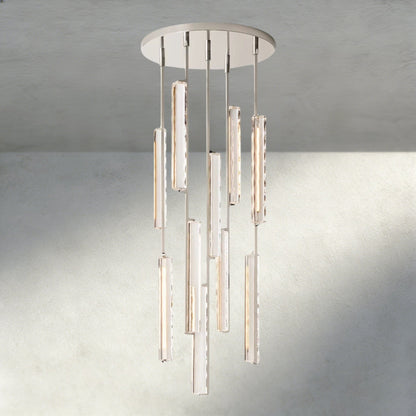 Audubam Crystal Round Chandelier 24", 40", 56" - Zelno Lighting