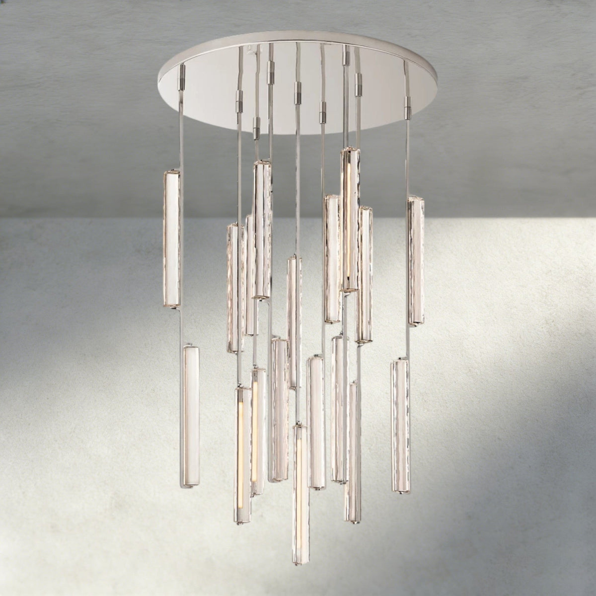 Audubam Crystal Round Chandelier 24", 40", 56" - Zelno Lighting