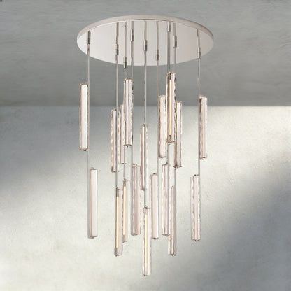 Audubam Crystal Round Chandelier 24", 40", 56" - Zelno Lighting