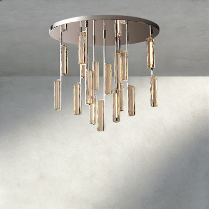 Audubam Crystal Round Chandelier 24", 40", 56" - Zelno Lighting
