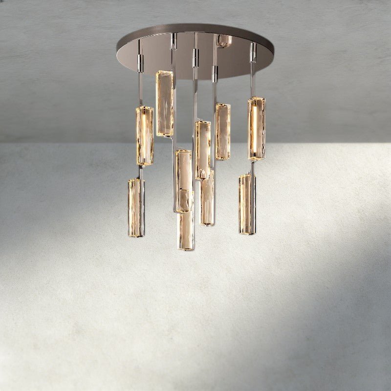 Audubam Crystal Round Chandelier 24", 40", 56" - Zelno Lighting
