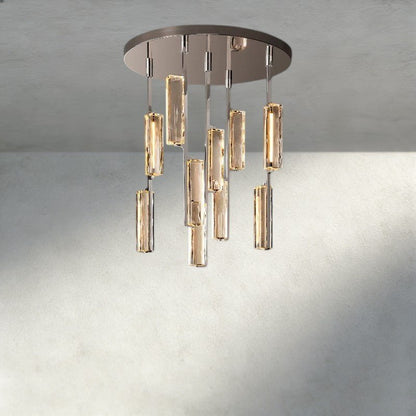 Audubam Crystal Round Chandelier 24", 40", 56" - Zelno Lighting