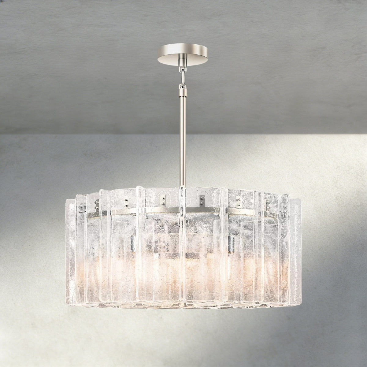 Aurelle Clear Glass Round Chandelier - Zelno Lighting