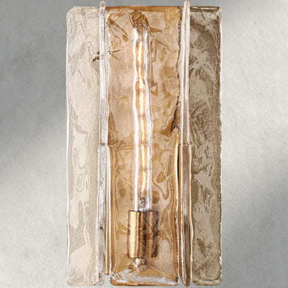 Aurelle Clear Glass Wall Sconce - Zelno Lighting