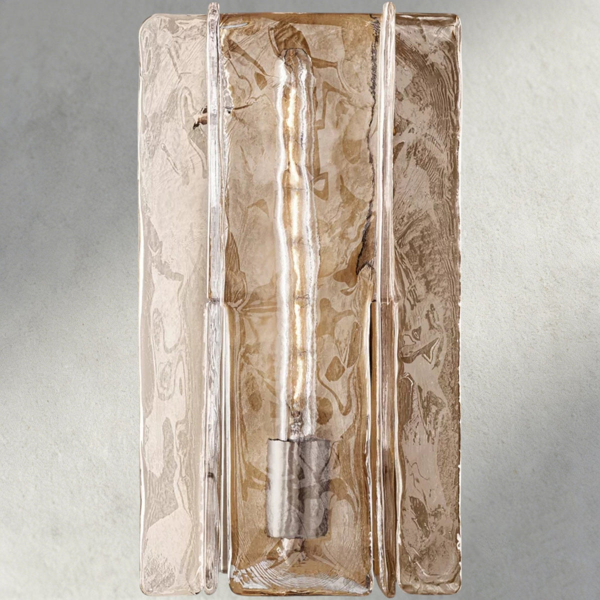 Aurelle Clear Glass Wall Sconce - Zelno Lighting