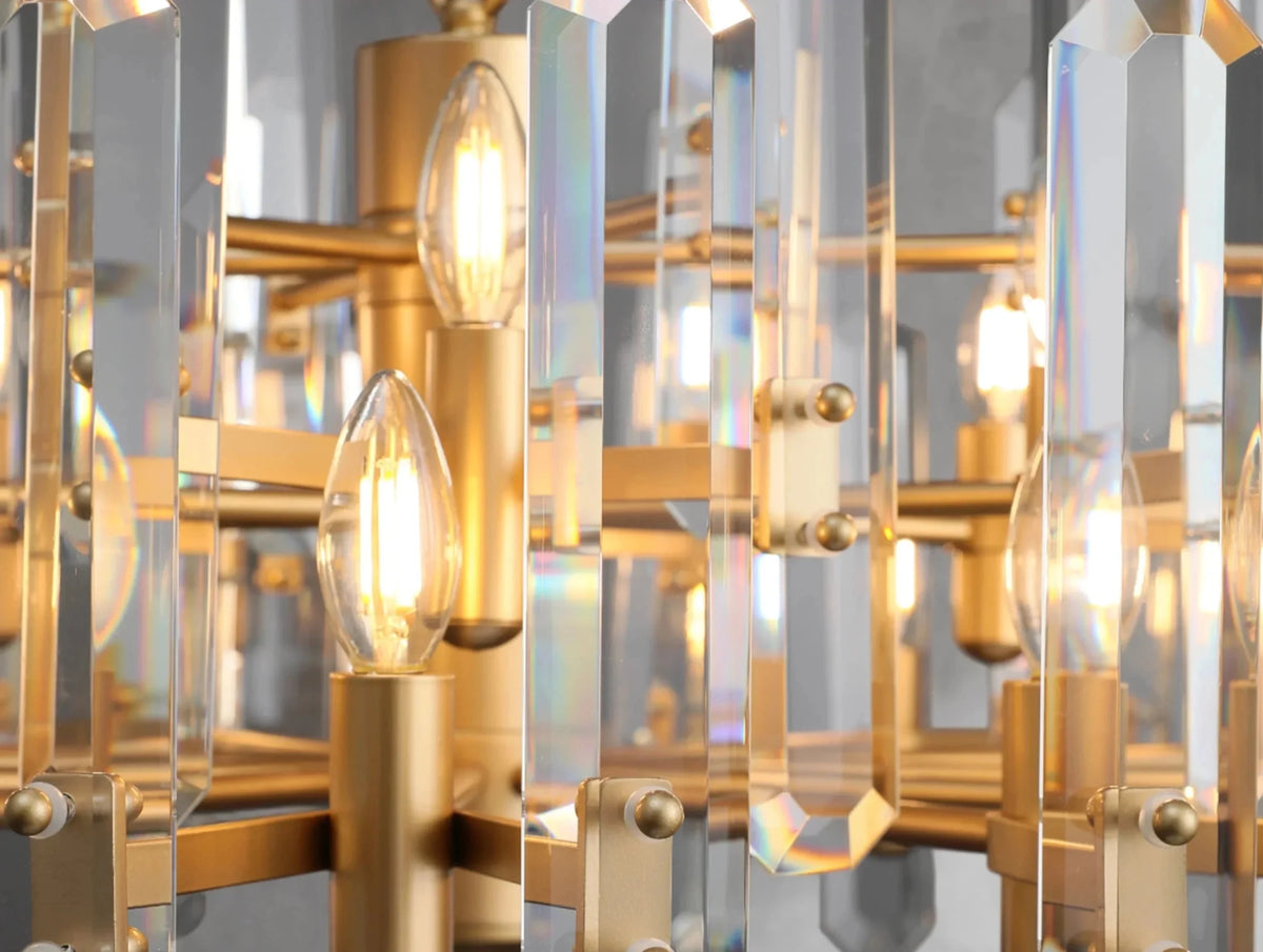 Baingham Round Chandelier - Zelno Lighting