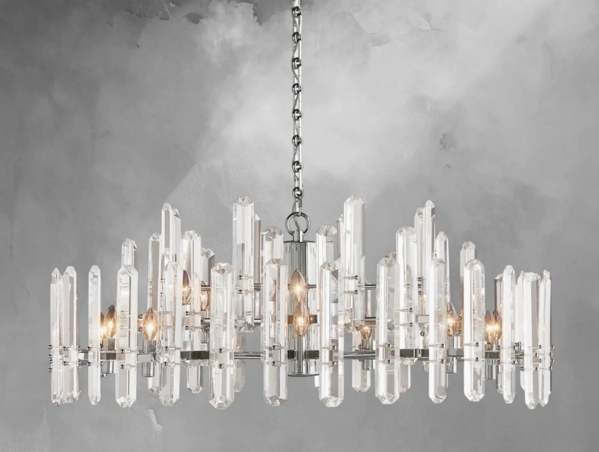 Baingham Round Chandelier - Zelno Lighting