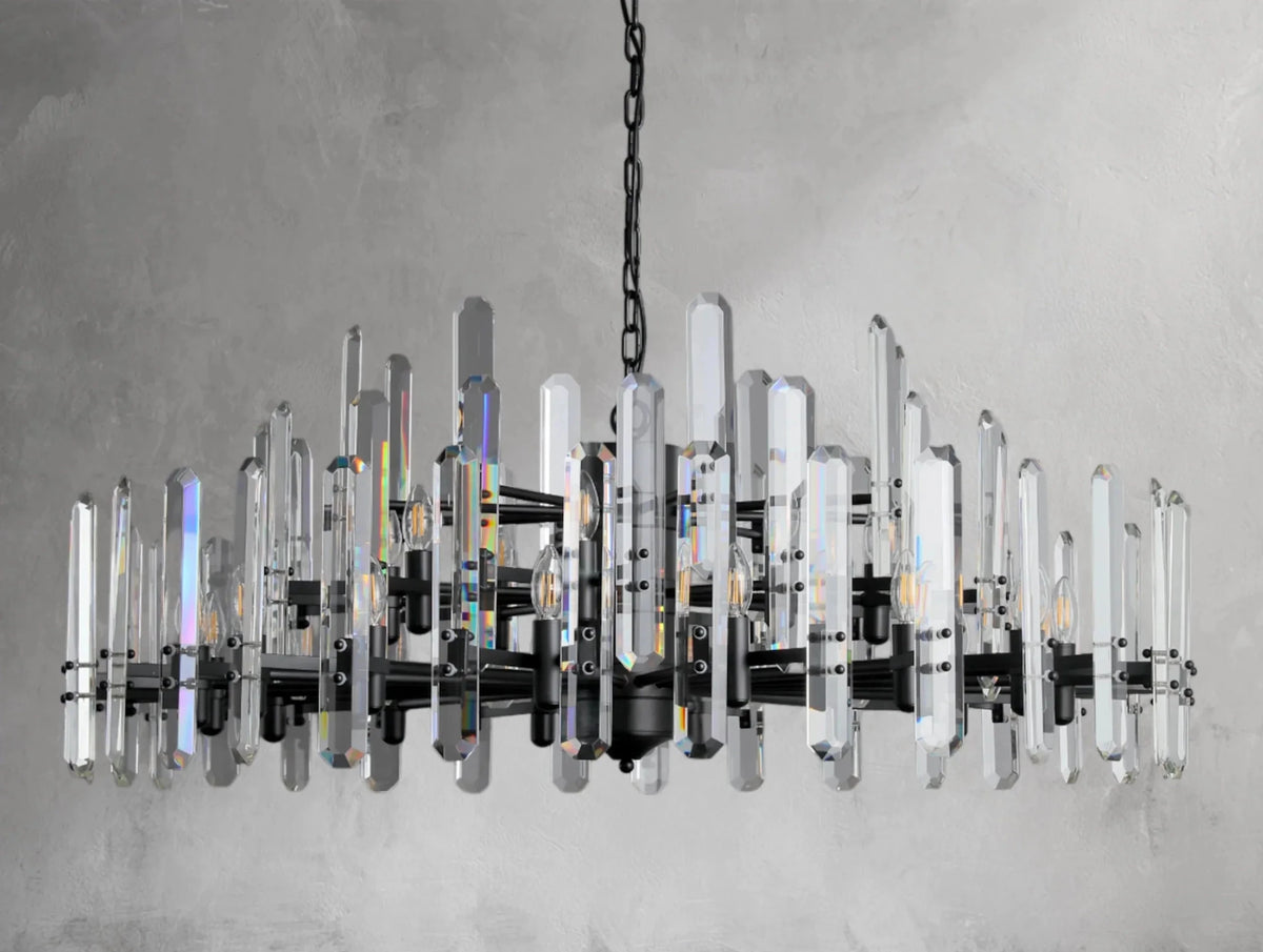 Baingham Round Chandelier - Zelno Lighting