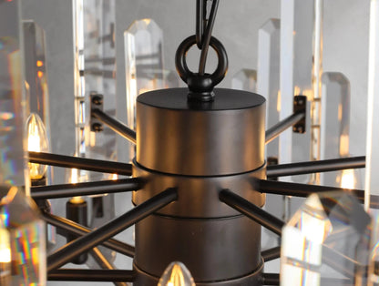 Baingham Round Chandelier - Zelno Lighting