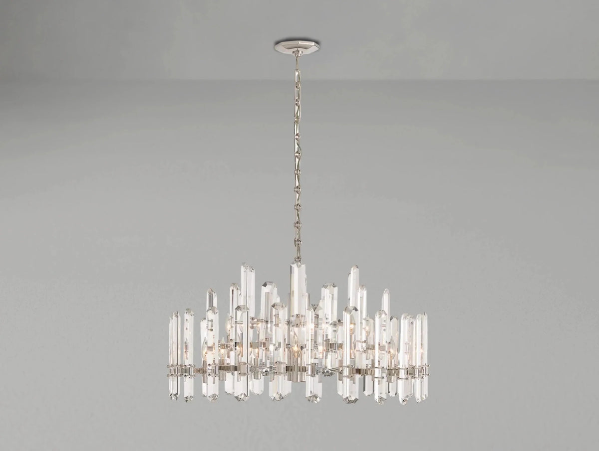 Baingham Round Chandelier - Zelno Lighting