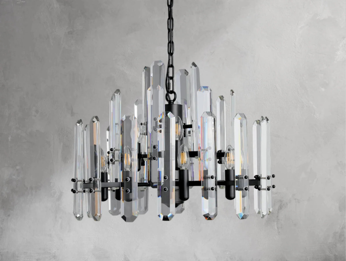 Baingham Round Chandelier - Zelno Lighting