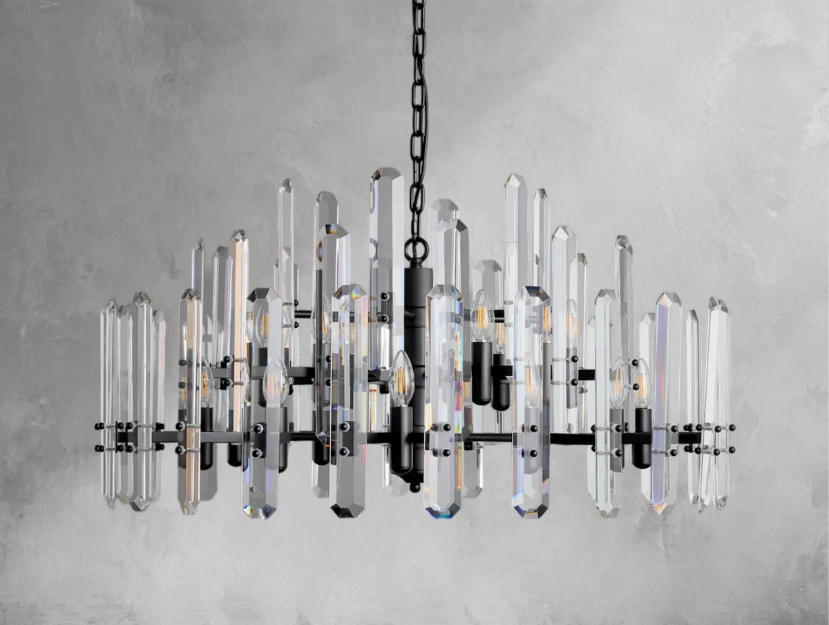Baingham Round Chandelier - Zelno Lighting