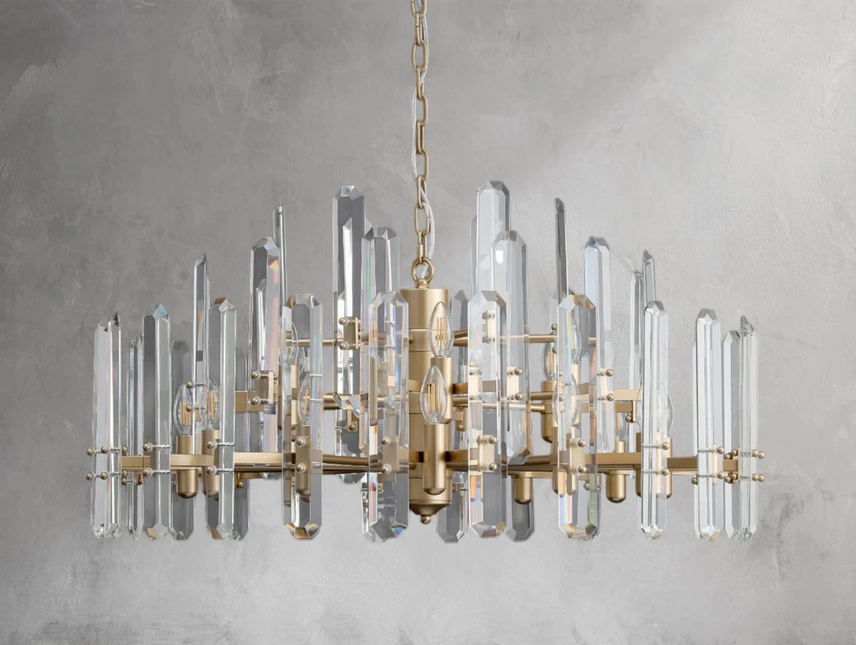 Baingham Round Chandelier - Zelno Lighting