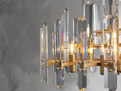 Baingham Round Chandelier - Zelno Lighting