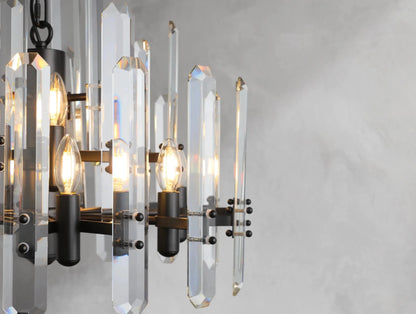 Baingham Round Chandelier - Zelno Lighting