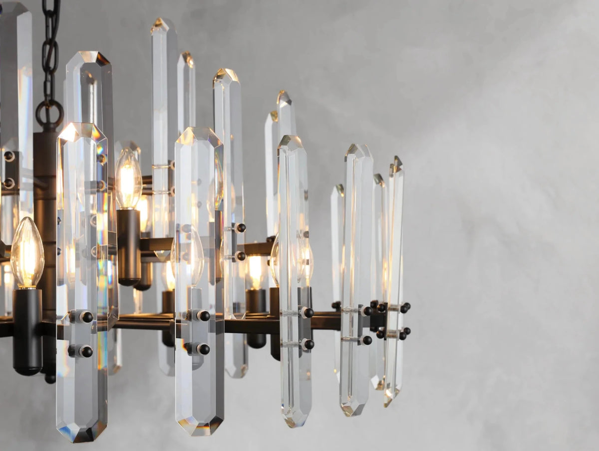 Baingham Round Chandelier - Zelno Lighting
