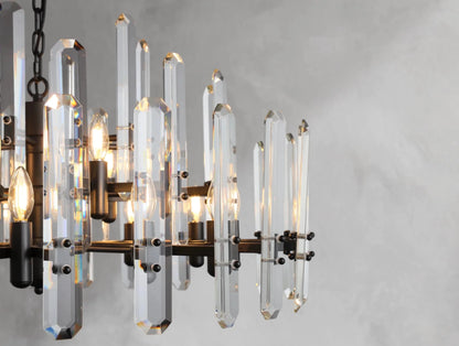 Baingham Round Chandelier - Zelno Lighting