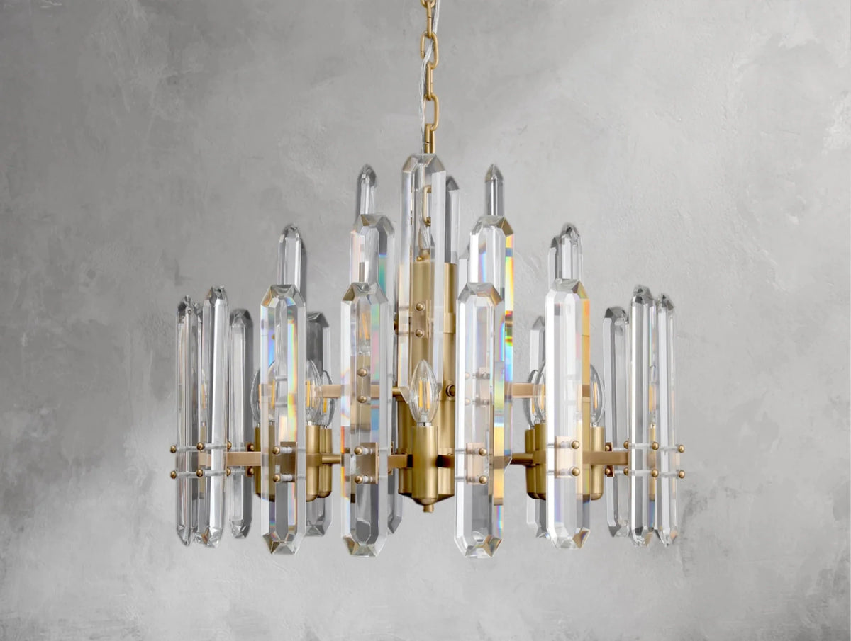 Baingham Round Chandelier - Zelno Lighting