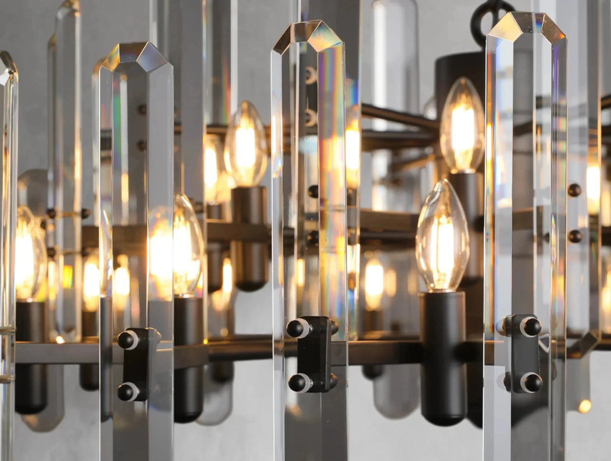 Baingham Round Chandelier - Zelno Lighting