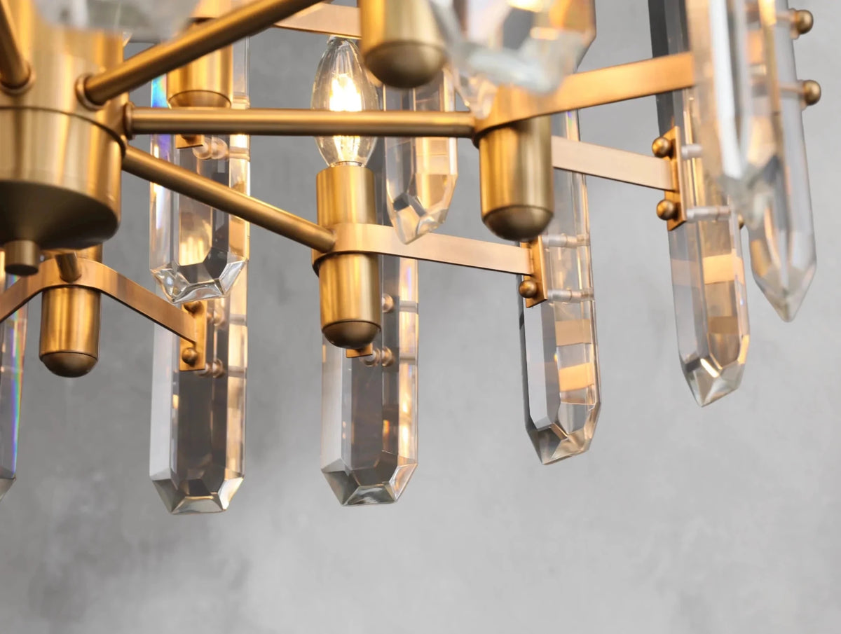Baingham Round Chandelier - Zelno Lighting