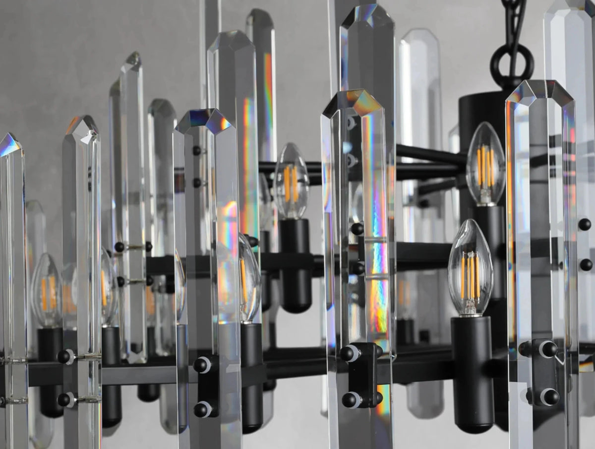 Baingham Round Chandelier - Zelno Lighting