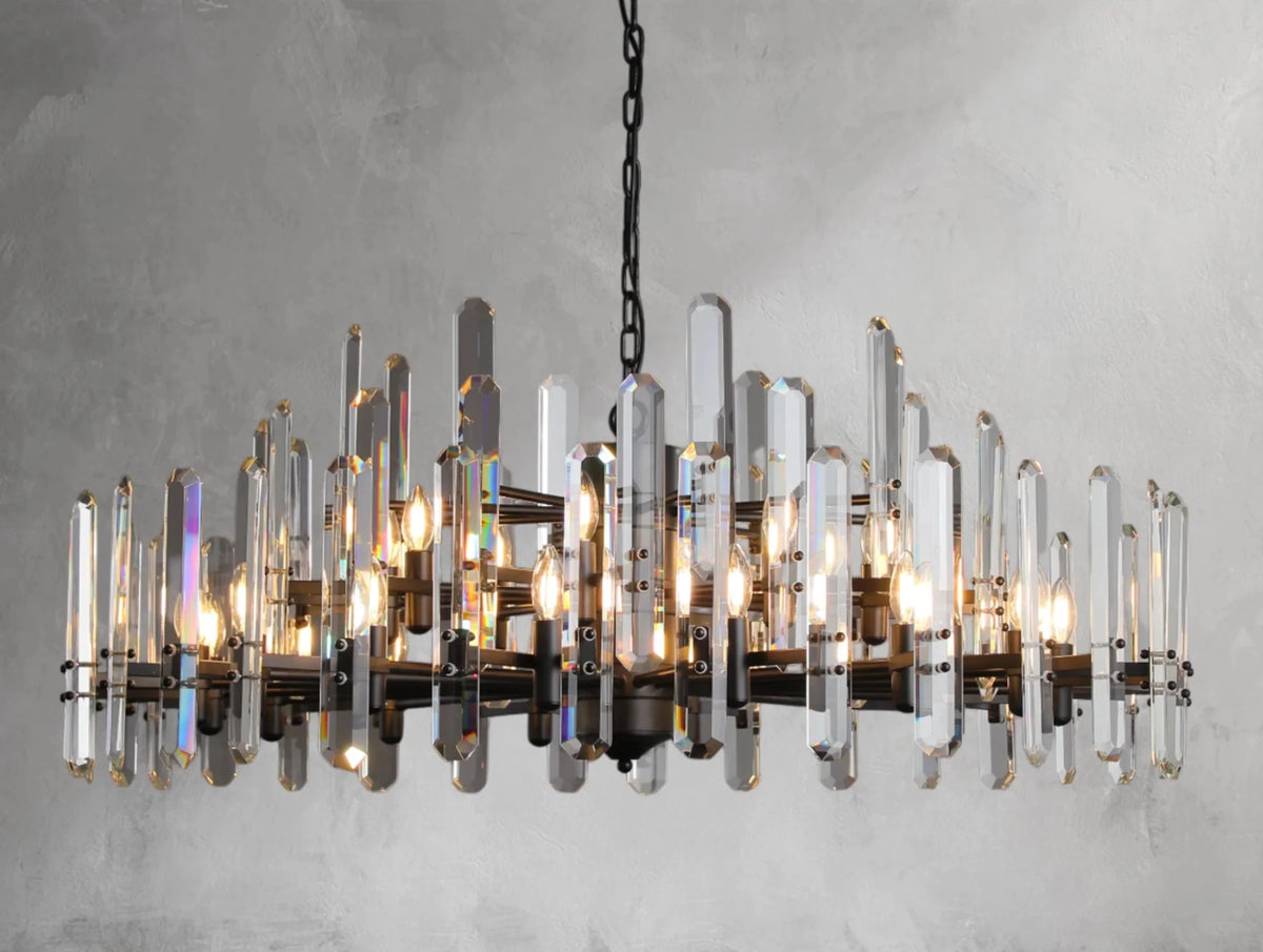 Baingham Round Chandelier - Zelno Lighting