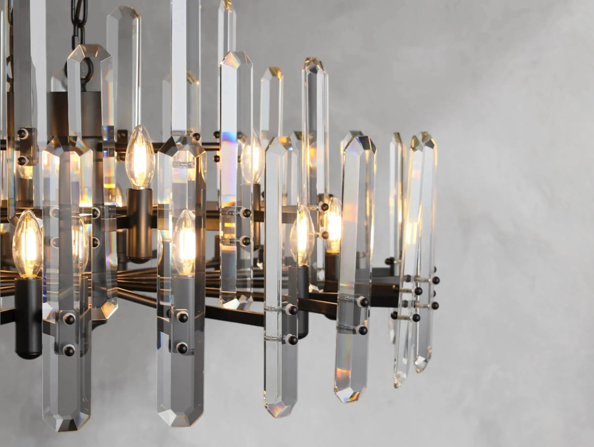 Baingham Round Chandelier - Zelno Lighting