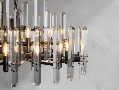 Baingham Round Chandelier - Zelno Lighting