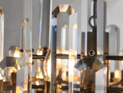 Baingham Round Chandelier - Zelno Lighting