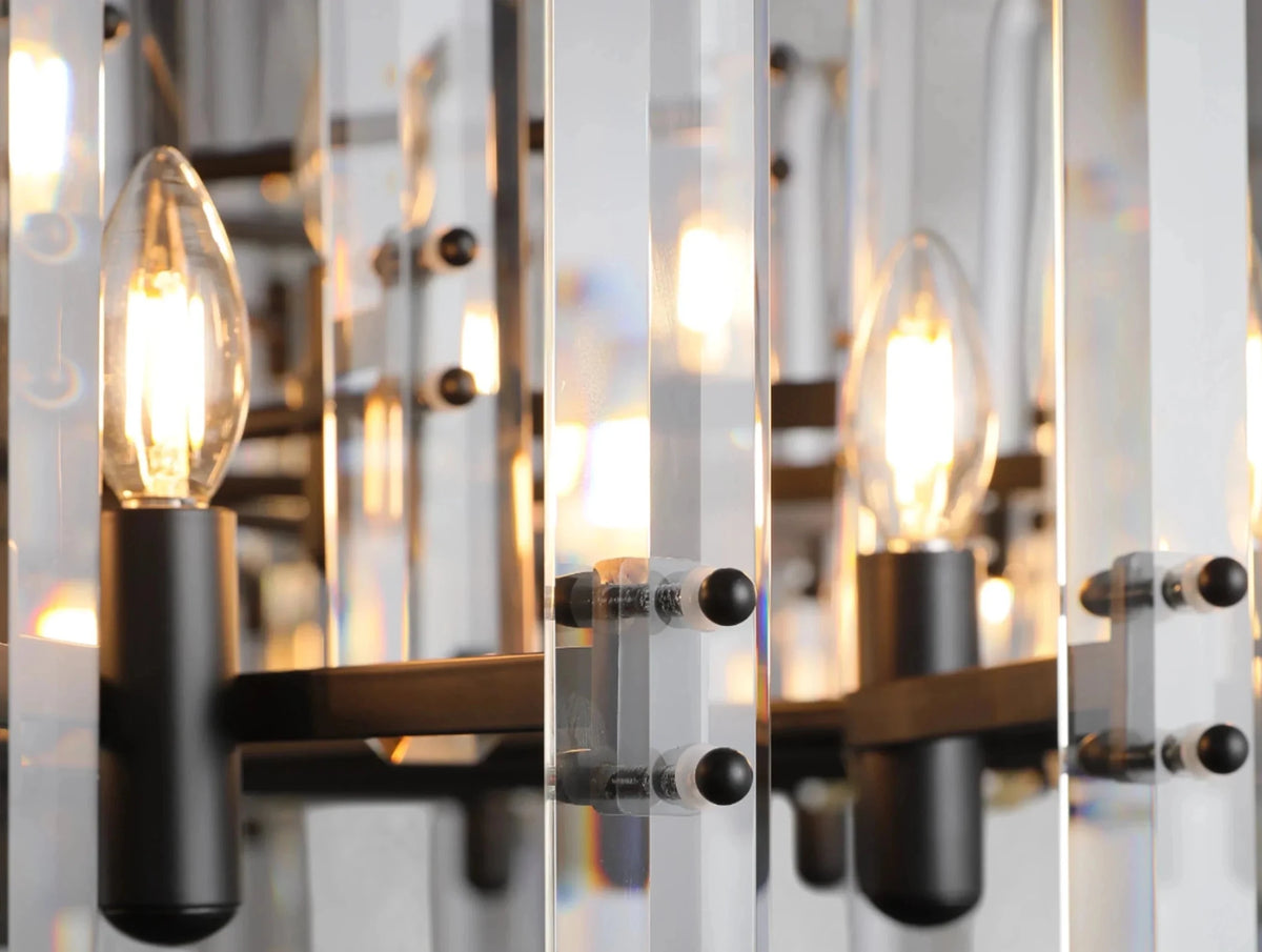 Baingham Round Chandelier - Zelno Lighting