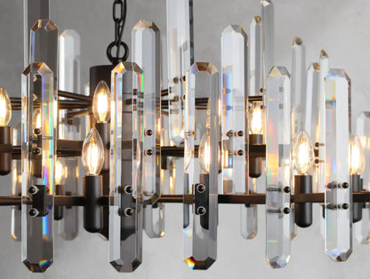 Baingham Round Chandelier - Zelno Lighting