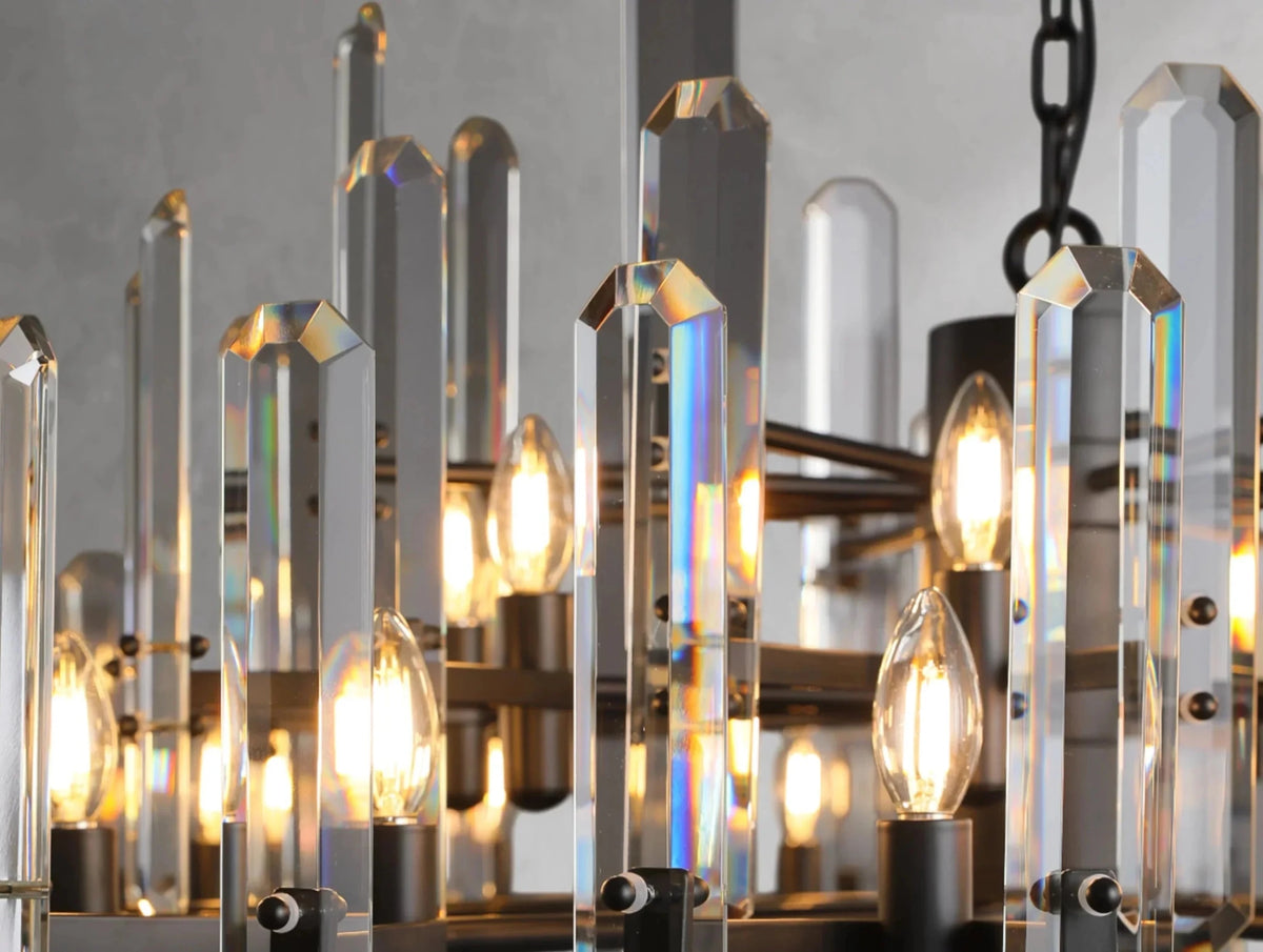 Baingham Round Chandelier - Zelno Lighting