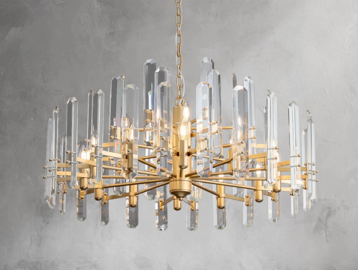 Baingham Round Chandelier - Zelno Lighting