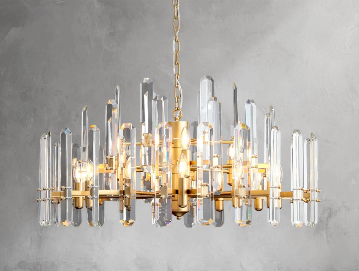 Baingham Round Chandelier - Zelno Lighting