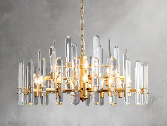Baingham Round Chandelier - Zelno Lighting